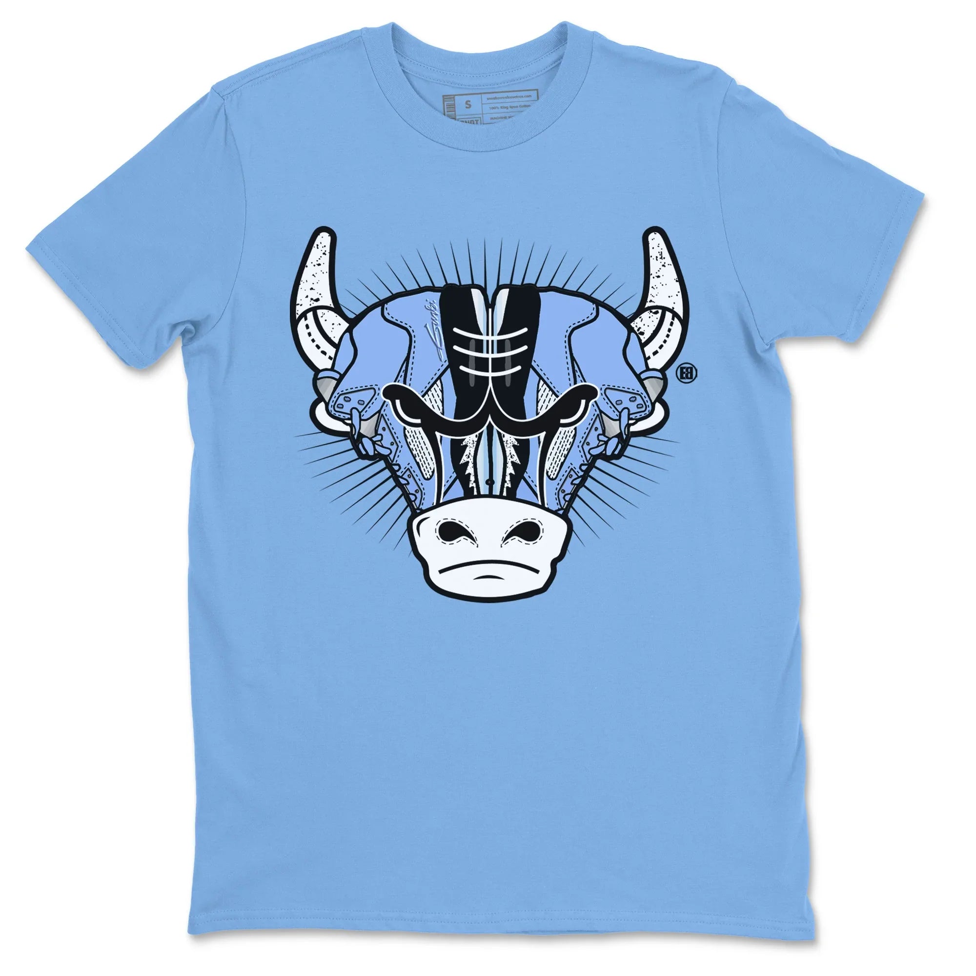 Jordan 5 UNC Sneaker Match Tees Sneaker Bull Head Sneaker Tees Jordan 5 UNC SNRT Sneaker Tees Unisex Shirts