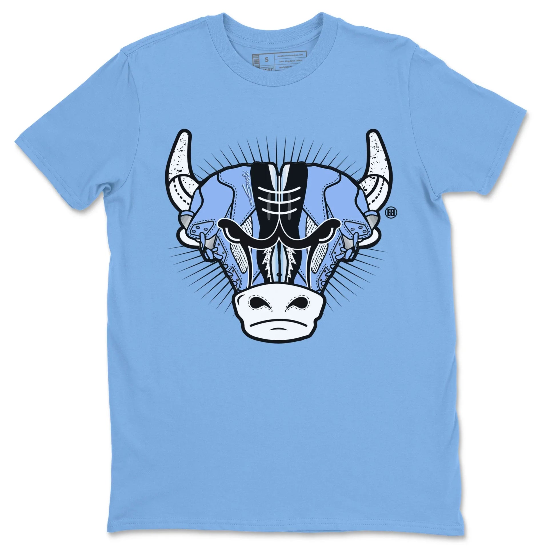 Jordan 5 UNC Sneaker Match Tees Sneaker Bull Head Sneaker Tees Jordan 5 UNC SNRT Sneaker Tees Unisex Shirts