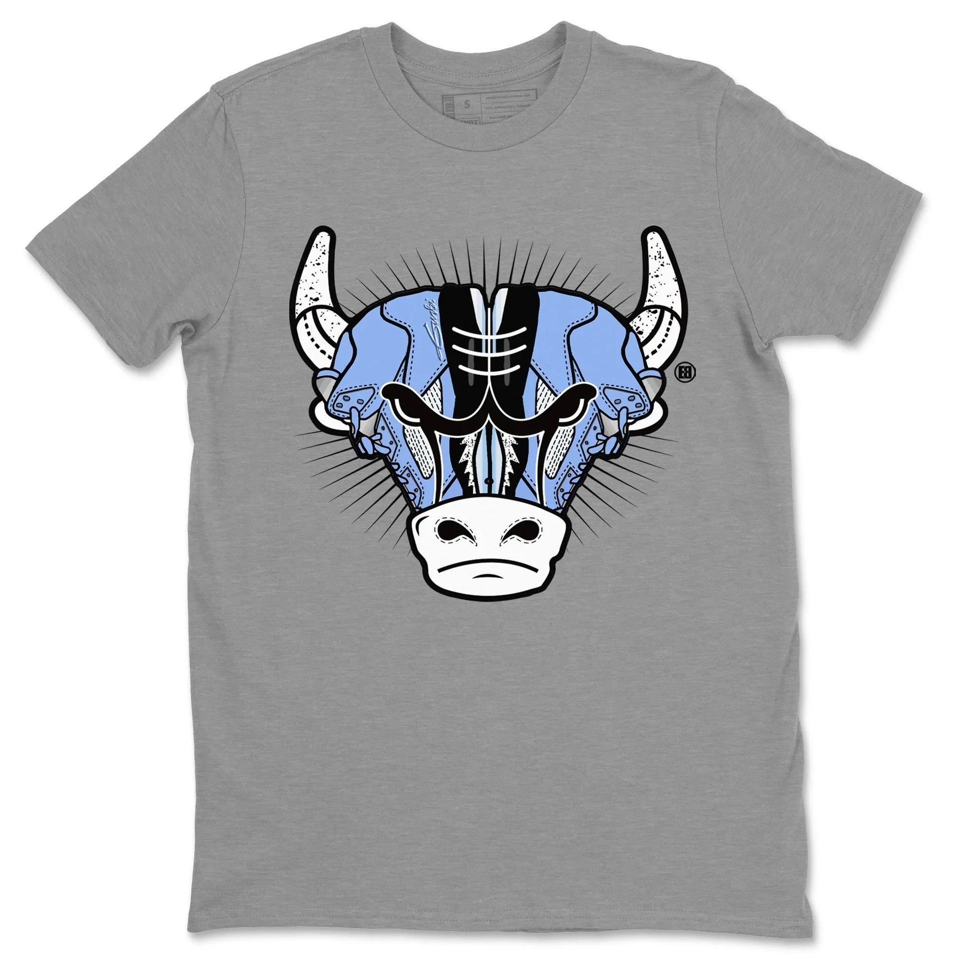 Jordan 5 UNC Sneaker Match Tees Sneaker Bull Head Sneaker Tees Jordan 5 UNC SNRT Sneaker Tees Unisex Shirts