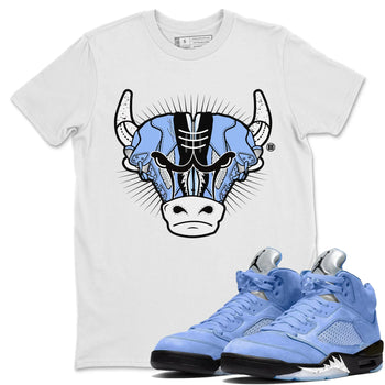 Jordan 5 UNC Sneaker Match Tees Sneaker Bull Head Sneaker Tees Jordan 5 UNC SNRT Sneaker Tees Unisex Shirts