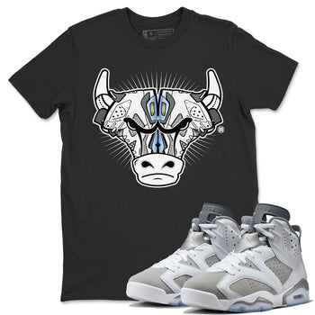 Jordan 6 Cool Grey Sneaker Match Tees Sneaker Bull Head Sneaker Tees Jordan 6 Cool Grey Sneaker Release Tees Unisex Shirts