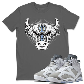 Jordan 6 Cool Grey Sneaker Match Tees Sneaker Bull Head Sneaker Tees Jordan 6 Cool Grey Sneaker Release Tees Unisex Shirts