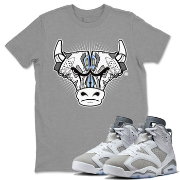 Jordan 6 Cool Grey Sneaker Match Tees Sneaker Bull Head Sneaker Tees Jordan 6 Cool Grey Sneaker Release Tees Unisex Shirts