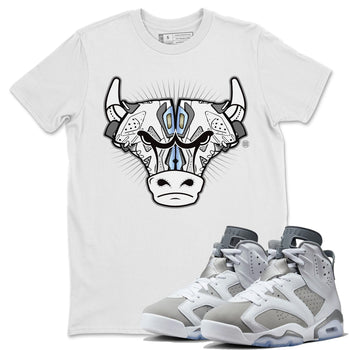 Jordan 6 Cool Grey Sneaker Match Tees Sneaker Bull Head Sneaker Tees Jordan 6 Cool Grey Sneaker Release Tees Unisex Shirts