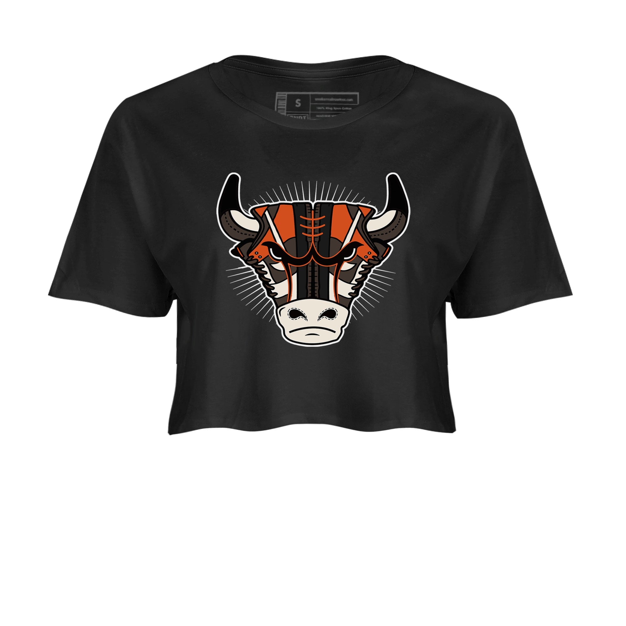 Nike Dunk Low Red Panda shirt to match jordans Sneaker Bull Head sneaker tees Dunk Red Panda SNRT Sneaker Release Tees Black 2 Crop T-Shirt