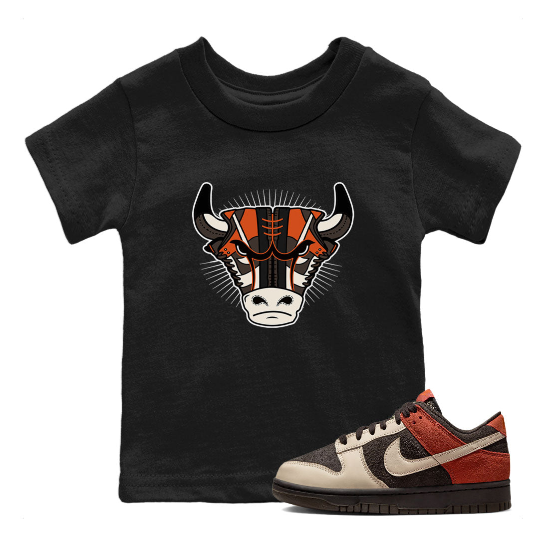 Nike Dunk Low Red Panda shirt to match jordans Sneaker Bull Head sneaker tees Dunk Red Panda SNRT Sneaker Release Tees Baby Toddler Black 1 T-Shirt