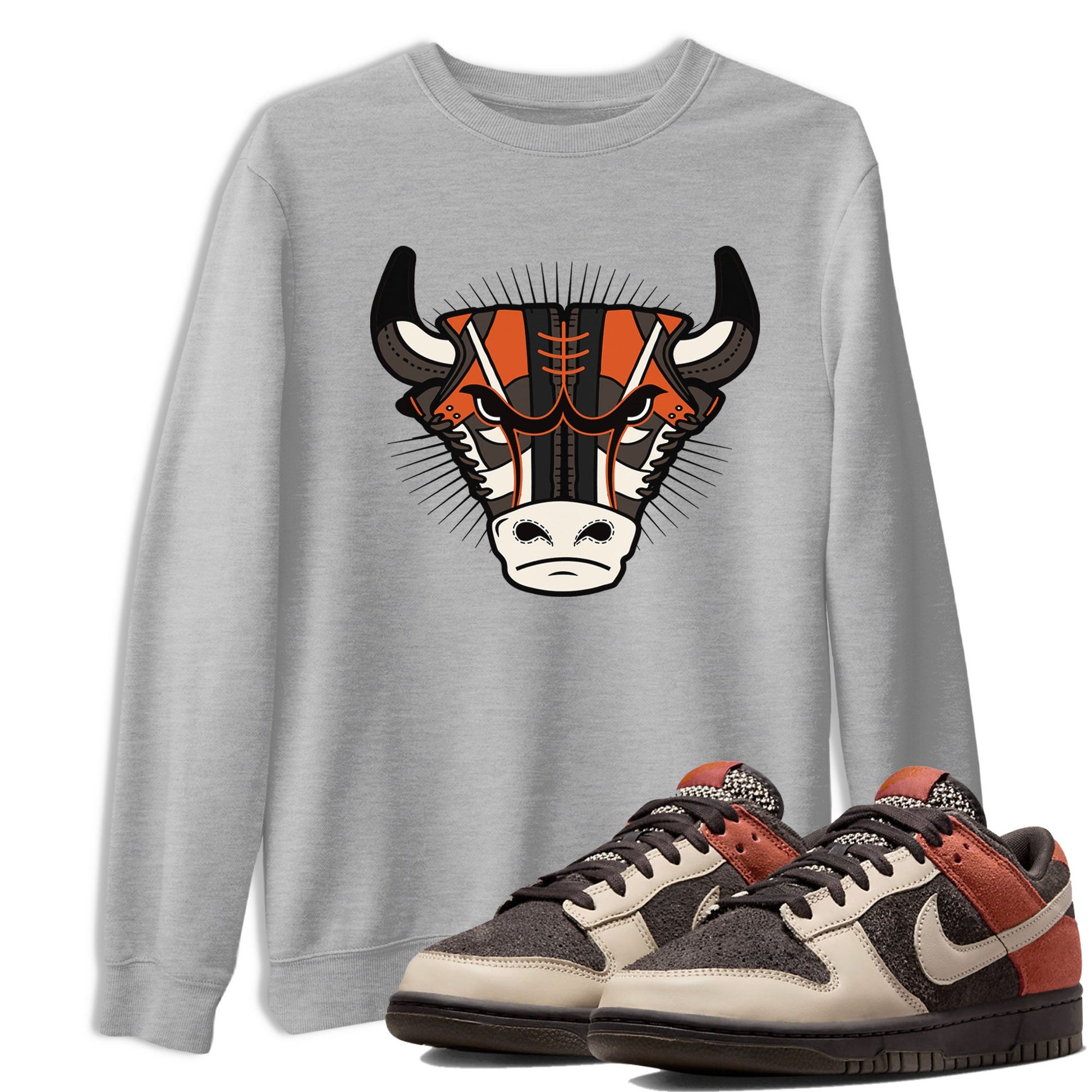 Nike Dunk Low Red Panda shirt to match jordans Sneaker Bull Head sneaker tees Dunk Red Panda SNRT Sneaker Release Tees Unisex Heather Grey 1 T-Shirt