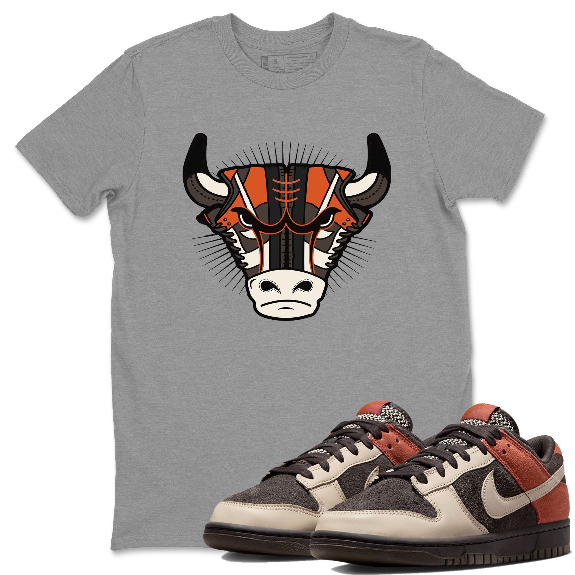 Nike Dunk Low Red Panda shirt to match jordans Sneaker Bull Head sneaker tees Dunk Red Panda SNRT Sneaker Release Tees Unisex Heather Grey 1 T-Shirt