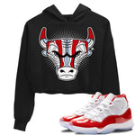 Jordan 11 Cherry Sneaker Match Tees Sneaker Bull Head Sneaker Tees Jordan 11 Cherry Sneaker Release Tees Women's Shirts