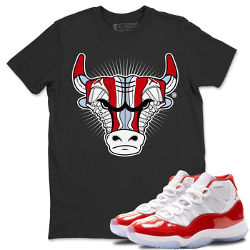 Jordan 11 Cherry Sneaker Match Tees Sneaker Bull Head Sneaker Tees Jordan 11 Cherry Sneaker Release Tees Unisex Shirts
