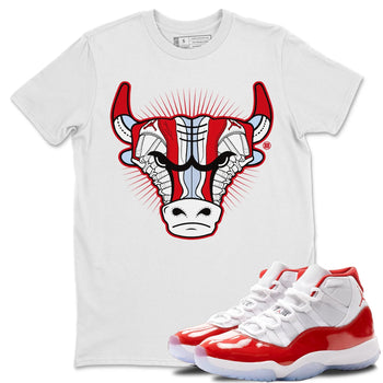 Jordan 11 Cherry Sneaker Match Tees Sneaker Bull Head Sneaker Tees Jordan 11 Cherry Sneaker Release Tees Unisex Shirts