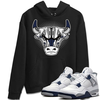 Jordan 4 Midnight Navy Sneaker Match Tees Sneaker Bull Head Sneaker Tees Jordan 4 Midnight Navy Sneaker Release Tees Unisex Shirts