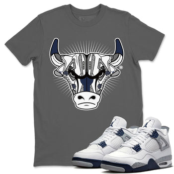 Jordan 4 Midnight Navy Sneaker Match Tees Sneaker Bull Head Sneaker Tees Jordan 4 Midnight Navy Sneaker Release Tees Unisex Shirts