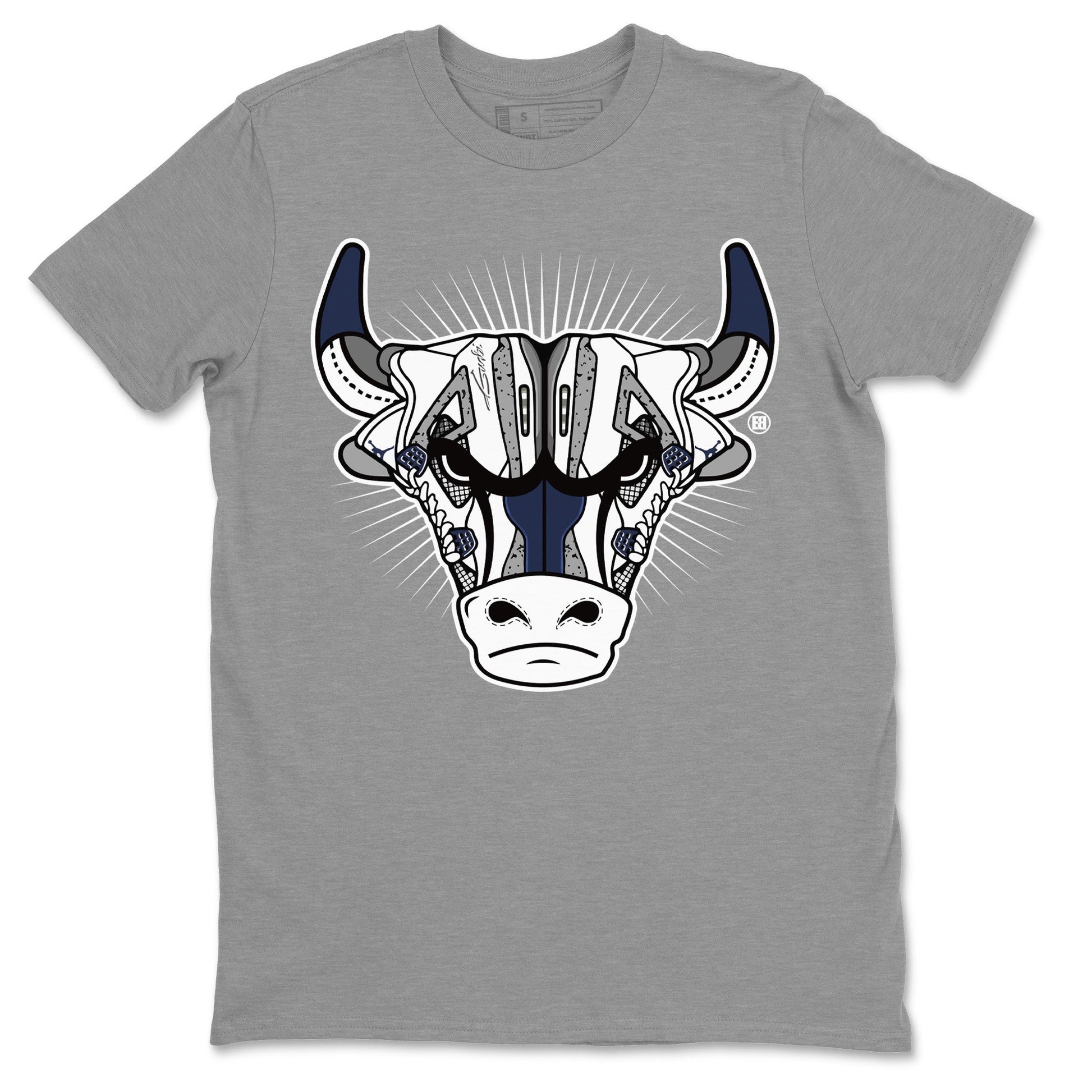 Jordan 4 Midnight Navy Sneaker Match Tees Sneaker Bull Head Sneaker Tees Jordan 4 Midnight Navy Sneaker Release Tees Unisex Shirts