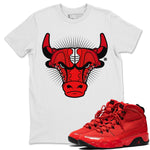 Jordan 9 Chile Red Sneaker Match Tees Sneaker Bull Head Sneaker Tees Jordan 9 Chile Red Sneaker Release Tees Unisex Shirts