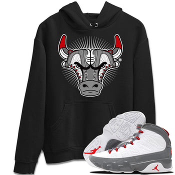 Jordan 9 Fire Red Sneaker Match Tees Sneaker Bull Head Sneaker Tees Jordan 9 Fire Red Sneaker Release Tees Unisex Shirts