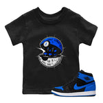 Air Jordan 1 Royal Reimagined shirt to match jordans Sneaker Capsule sneaker tees AJ1 Royal Reimagined SNRT Sneaker Release Tees Baby Toddler Black 1 T-Shirt