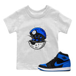 Air Jordan 1 Royal Reimagined shirt to match jordans Sneaker Capsule sneaker tees AJ1 Royal Reimagined SNRT Sneaker Release Tees Baby Toddler White 1 T-Shirt