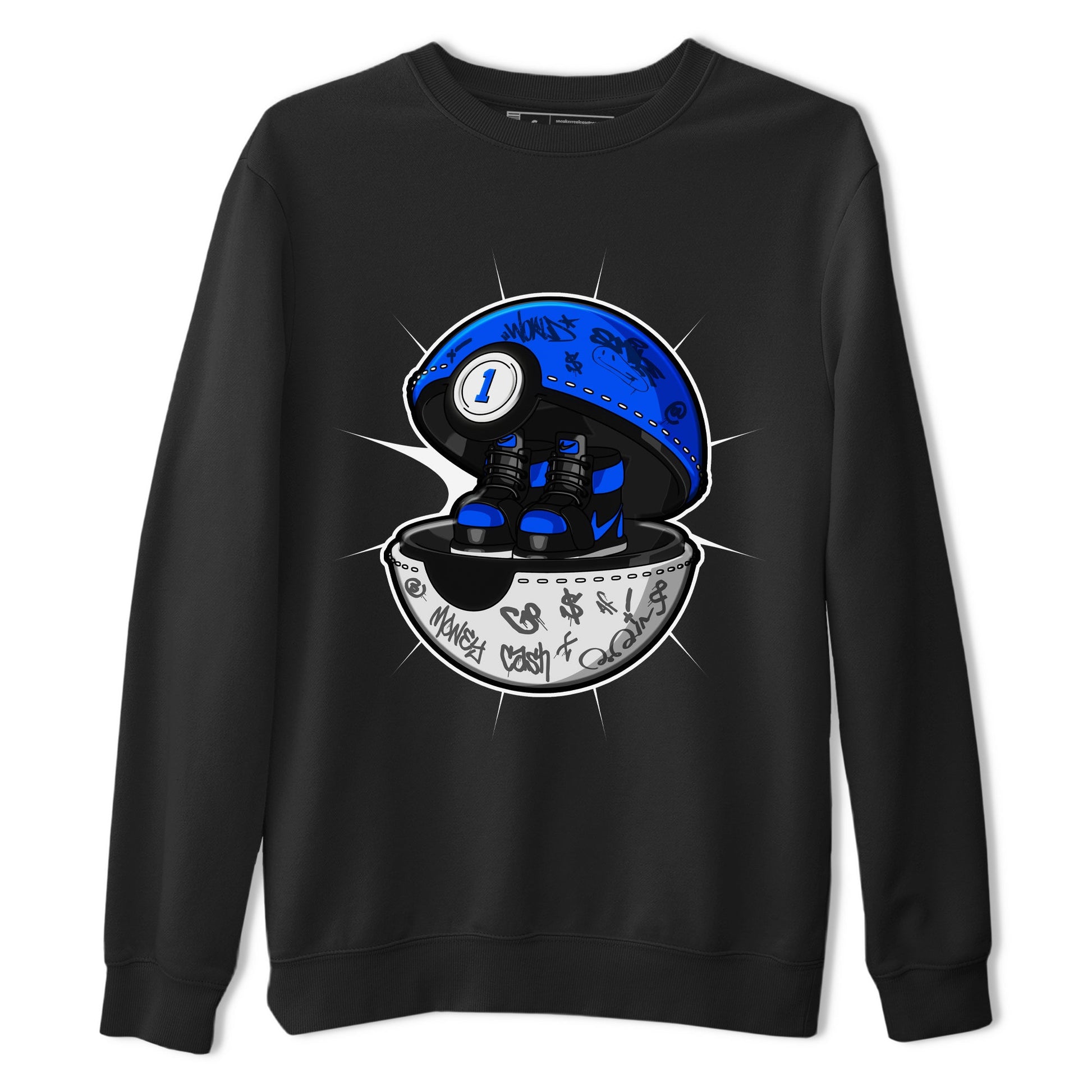 Air Jordan 1 Royal Reimagined shirt to match jordans Sneaker Capsule sneaker tees AJ1 Royal Reimagined SNRT Sneaker Release Tees Unisex Black 2 T-Shirt