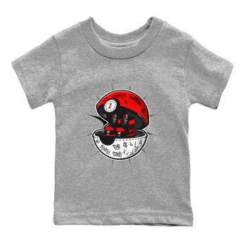 Air Jordan 1 Satin Bred shirt to match jordans Sneaker Capsule sneaker tees AJ1 Satin Bred SNRT Sneaker Release Tees Baby Toddler Heather Grey 2 T-Shirt