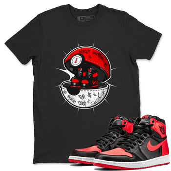 Air Jordan 1 Satin Bred shirt to match jordans Sneaker Capsule sneaker tees AJ1 Satin Bred SNRT Sneaker Release Tees Unisex Black 1 T-Shirt