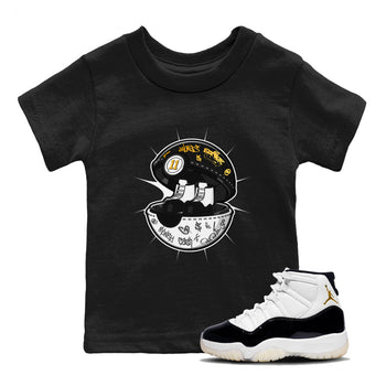 Air Jordan 11 Gratitude shirt to match jordans Sneaker Capsule sneaker tees AJ11 Gratitude SNRT Sneaker Release Tees Baby Toddler Black 1 T-Shirt