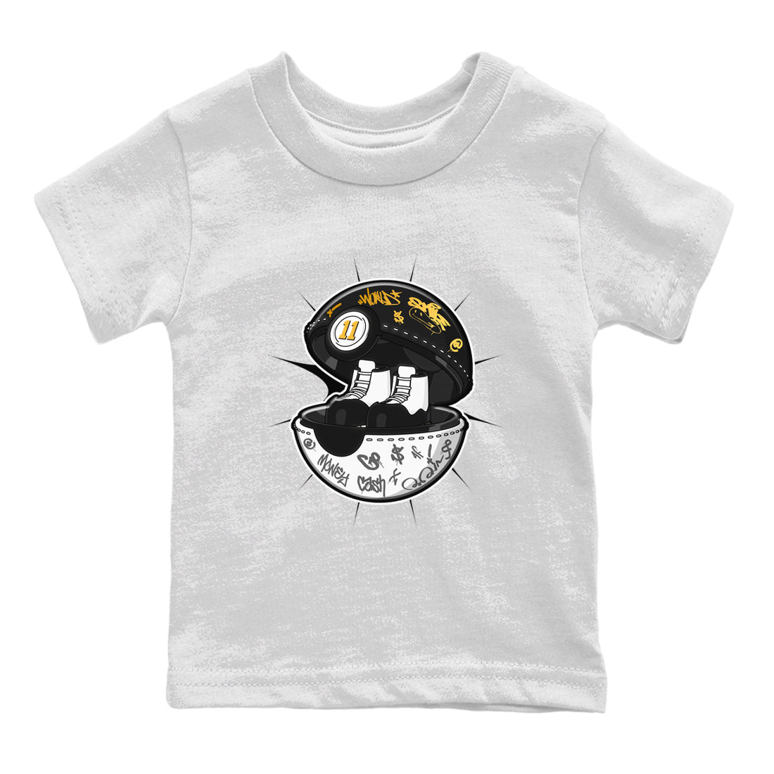 Air Jordan 11 Gratitude shirt to match jordans Sneaker Capsule sneaker tees AJ11 Gratitude SNRT Sneaker Release Tees Baby Toddler White 2 T-Shirt