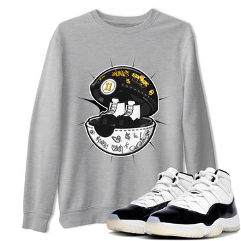 Air Jordan 11 Gratitude shirt to match jordans Sneaker Capsule sneaker tees AJ11 Gratitude SNRT Sneaker Release Tees Unisex Heather Grey 1 T-Shirt