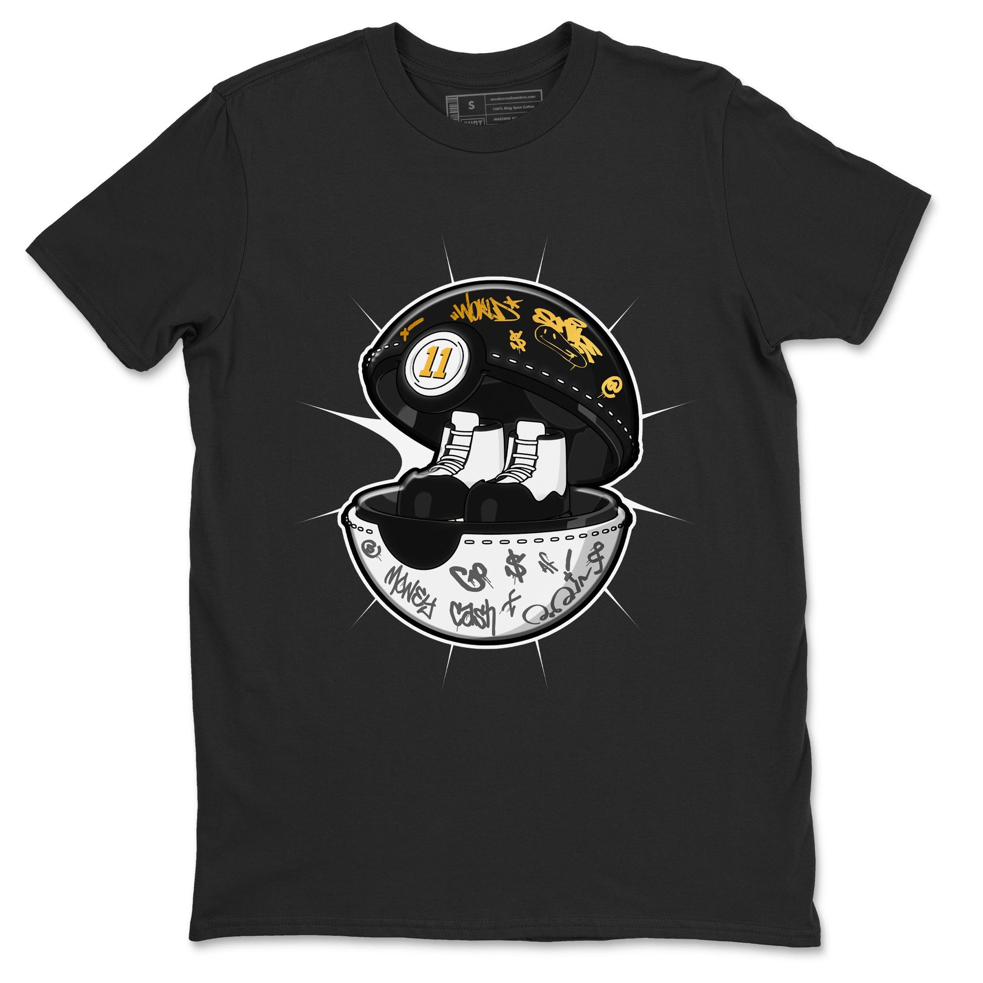 Air Jordan 11 Gratitude shirt to match jordans Sneaker Capsule sneaker tees AJ11 Gratitude SNRT Sneaker Release Tees Unisex Black 2 T-Shirt