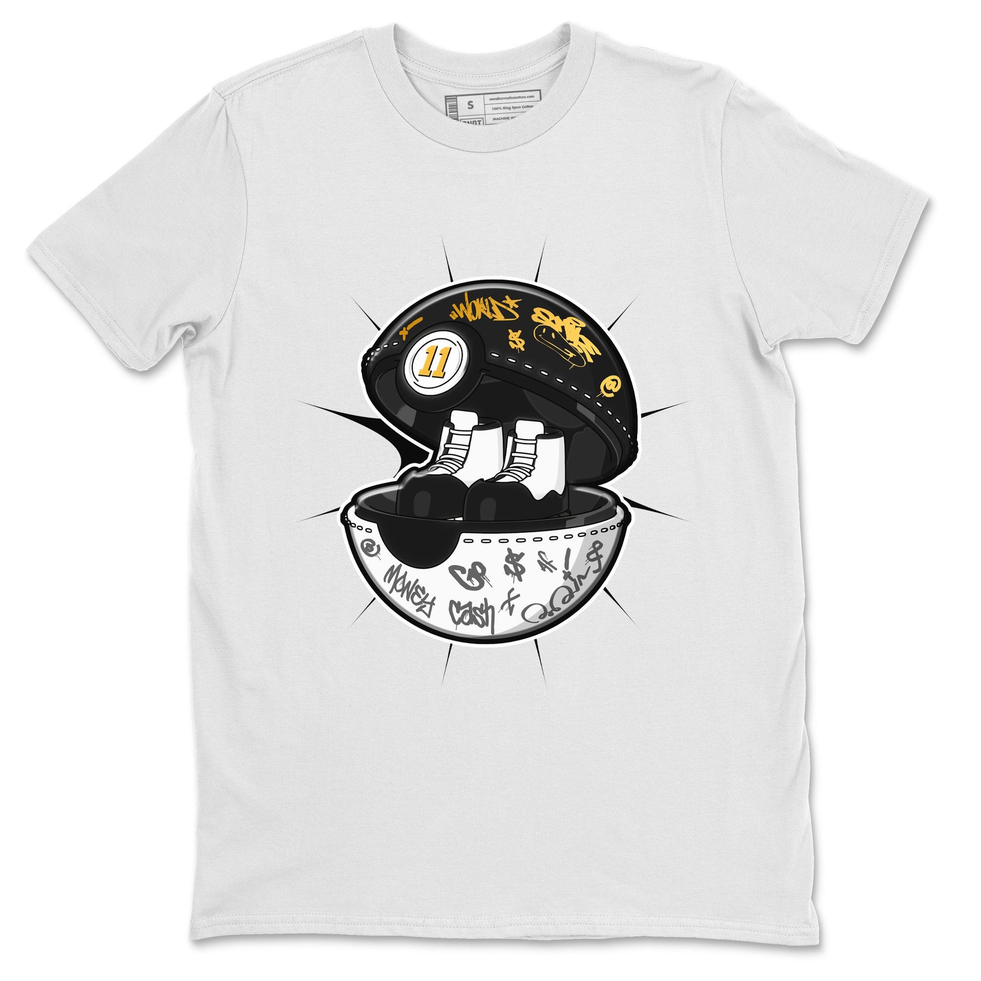 Air Jordan 11 Gratitude shirt to match jordans Sneaker Capsule sneaker tees AJ11 Gratitude SNRT Sneaker Release Tees Unisex White 2 T-Shirt