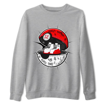Air Jordan 12 Cherry shirt to match jordans Sneaker Capsule sneaker tees AJ12 Cherry SNRT Sneaker Release Tees Unisex Heather Grey 2 T-Shirt