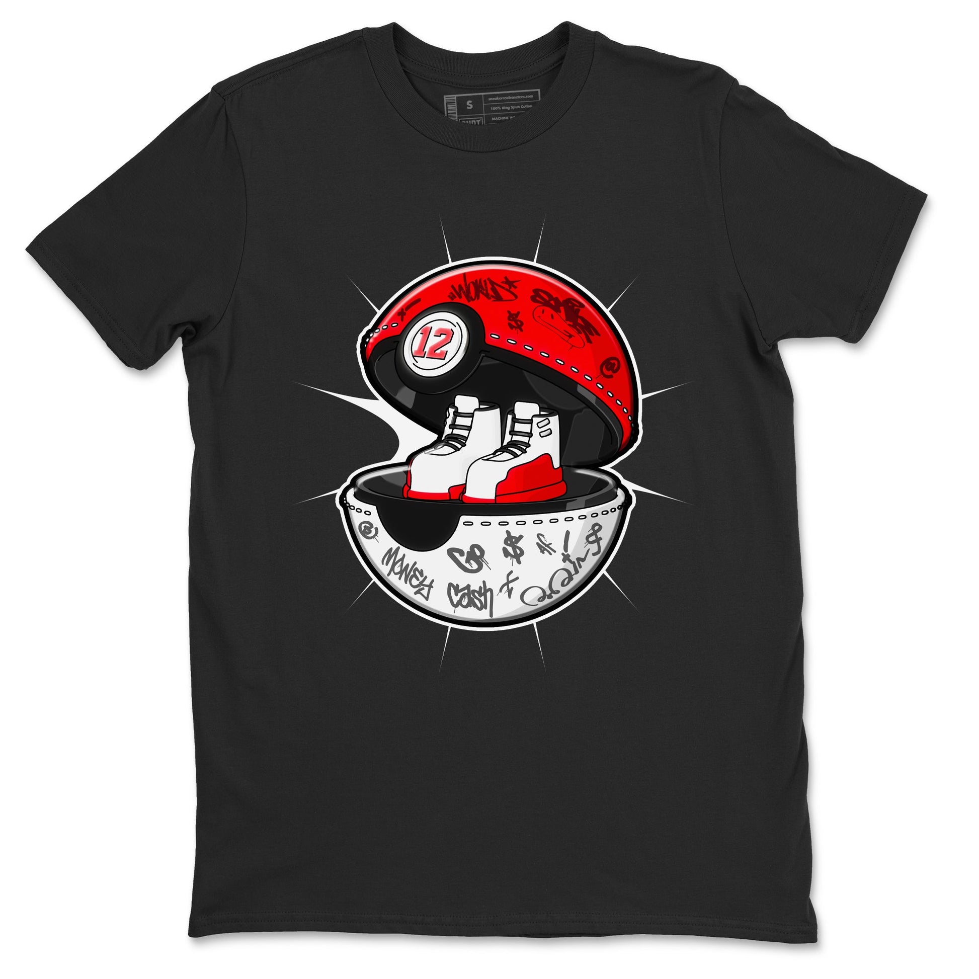 Air Jordan 12 Cherry shirt to match jordans Sneaker Capsule sneaker tees AJ12 Cherry SNRT Sneaker Release Tees Unisex Black 2 T-Shirt