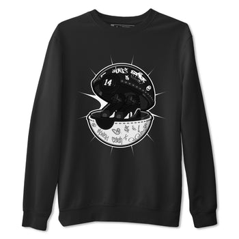 14s Panda shirt to match jordans Sneaker Capsule sneaker tees Air Jordan 14 Panda SNRT Sneaker Release Tees Unisex Black 2 T-Shirt