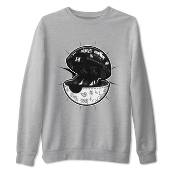 14s Panda shirt to match jordans Sneaker Capsule sneaker tees Air Jordan 14 Panda SNRT Sneaker Release Tees Unisex Heather Grey 2 T-Shirt