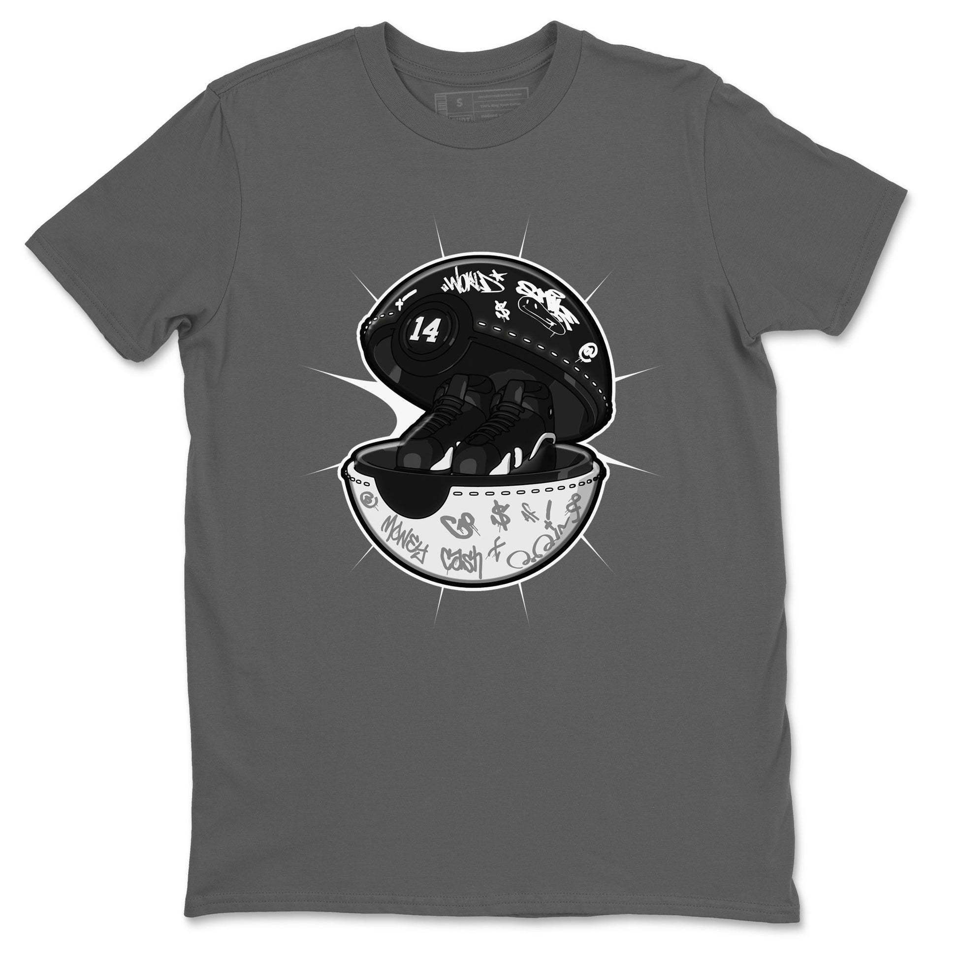 14s Panda shirt to match jordans Sneaker Capsule sneaker tees Air Jordan 14 Panda SNRT Sneaker Release Tees Unisex Cool Grey 2 T-Shirt