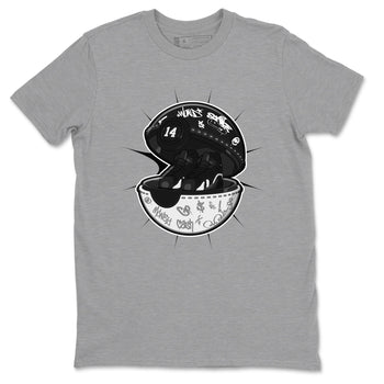 14s Panda shirt to match jordans Sneaker Capsule sneaker tees Air Jordan 14 Panda SNRT Sneaker Release Tees Unisex Heather Grey 2 T-Shirt
