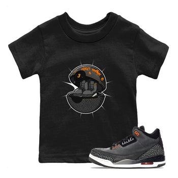 3s Fear shirt to match jordans Sneaker Capsule sneaker tees Air Jordan 3 Fear SNRT Sneaker Release Tees Baby Toddler Black 1 T-Shirt