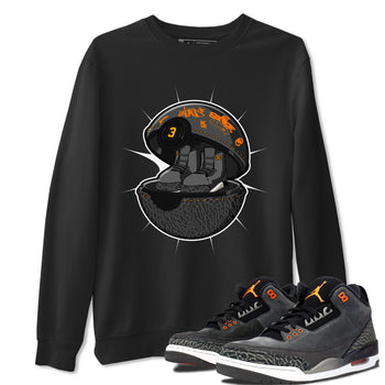 3s Fear shirt to match jordans Sneaker Capsule sneaker tees Air Jordan 3 Fear SNRT Sneaker Release Tees Unisex Black 1 T-Shirt