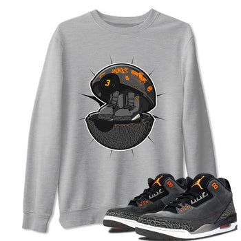 3s Fear shirt to match jordans Sneaker Capsule sneaker tees Air Jordan 3 Fear SNRT Sneaker Release Tees Unisex Heather Grey 1 T-Shirt