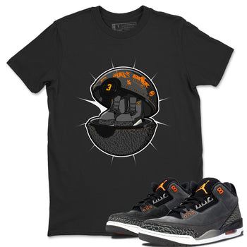 3s Fear shirt to match jordans Sneaker Capsule sneaker tees Air Jordan 3 Fear SNRT Sneaker Release Tees Unisex Black 1 T-Shirt