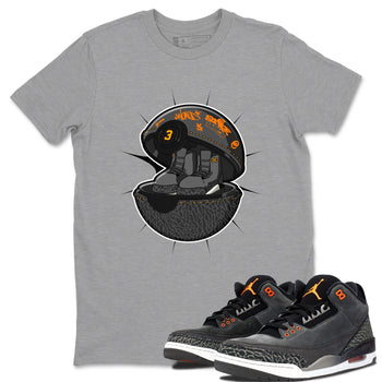 3s Fear shirt to match jordans Sneaker Capsule sneaker tees Air Jordan 3 Fear SNRT Sneaker Release Tees Unisex Heather Grey 1 T-Shirt