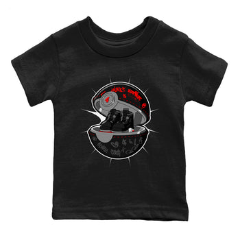 4s Bred Reimagined shirt to match jordans Sneaker Capsule sneaker tees Air Jordan 4 Bred Reimagined SNRT Sneaker Release Tees Baby Toddler Black 2 T-Shirt