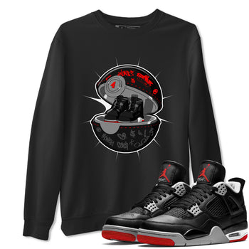 4s Bred Reimagined shirt to match jordans Sneaker Capsule sneaker tees Air Jordan 4 Bred Reimagined SNRT Sneaker Release Tees Unisex Black 1 T-Shirt