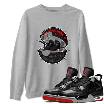 4s Bred Reimagined shirt to match jordans Sneaker Capsule sneaker tees Air Jordan 4 Bred Reimagined SNRT Sneaker Release Tees Unisex Heather Grey 1 T-Shirt