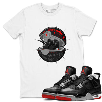 4s Bred Reimagined shirt to match jordans Sneaker Capsule sneaker tees Air Jordan 4 Bred Reimagined SNRT Sneaker Release Tees Unisex White 1 T-Shirt