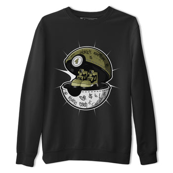 Air Jordan 4 Medium Olive shirt to match jordans Sneaker Capsule sneaker tees AJ4 Medium Olive SNRT Sneaker Release Tees Unisex Black 2 T-Shirt