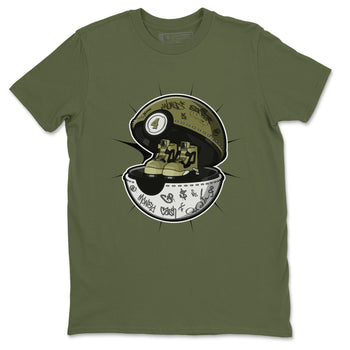 Air Jordan 4 Medium Olive shirt to match jordans Sneaker Capsule sneaker tees AJ4 Medium Olive SNRT Sneaker Release Tees Unisex Military Green 2 T-Shirt