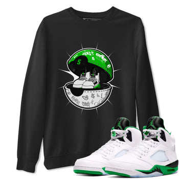 5s Lucky Green shirt to match jordans Sneaker Capsule sneaker tees Air Jordan 5 Lucky Green SNRT Sneaker Release Tees Unisex Black 1 T-Shirt