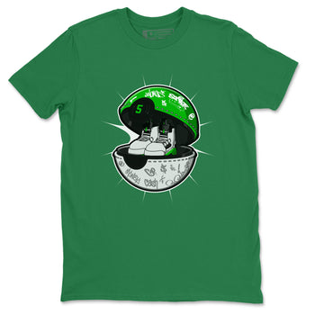 5s Lucky Green shirt to match jordans Sneaker Capsule sneaker tees Air Jordan 5 Lucky Green SNRT Sneaker Release Tees Unisex Kelly Green 2 T-Shirt