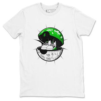 5s Lucky Green shirt to match jordans Sneaker Capsule sneaker tees Air Jordan 5 Lucky Green SNRT Sneaker Release Tees Unisex White 2 T-Shirt